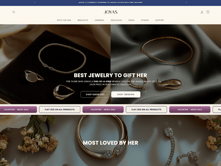 Cover image for  Joyas - Women Jewelry Store Design