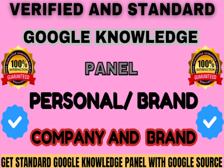 Cover image for I will create a lifetime verified google knowledge panel 