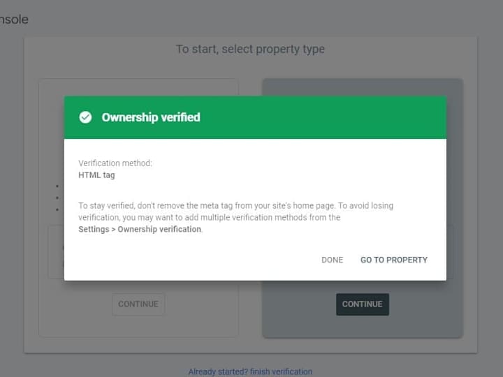 Cover image for Google Ownership Verification (Google SEO)