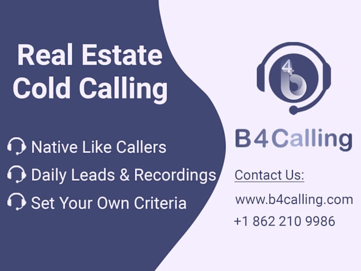 Cover image for Real Estate Cold Calling Agent , Native Like ( Full Time )