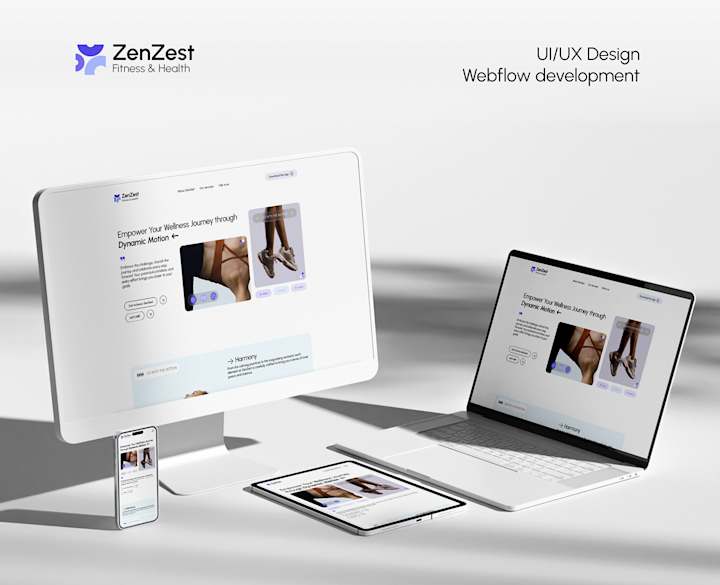 Cover image for ZenZest - UX/UI Design and Webflow development