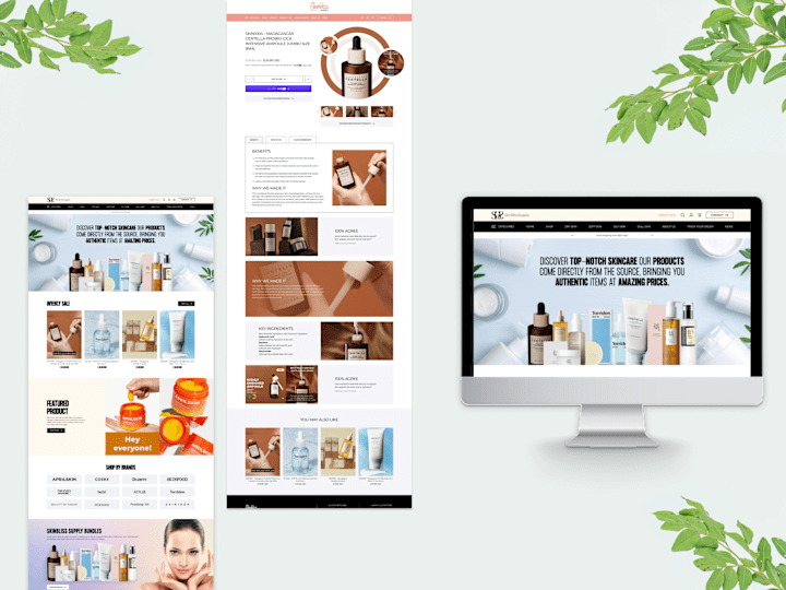 Cover image for Skin Bliss Supply Shopify E-commerce Store Development