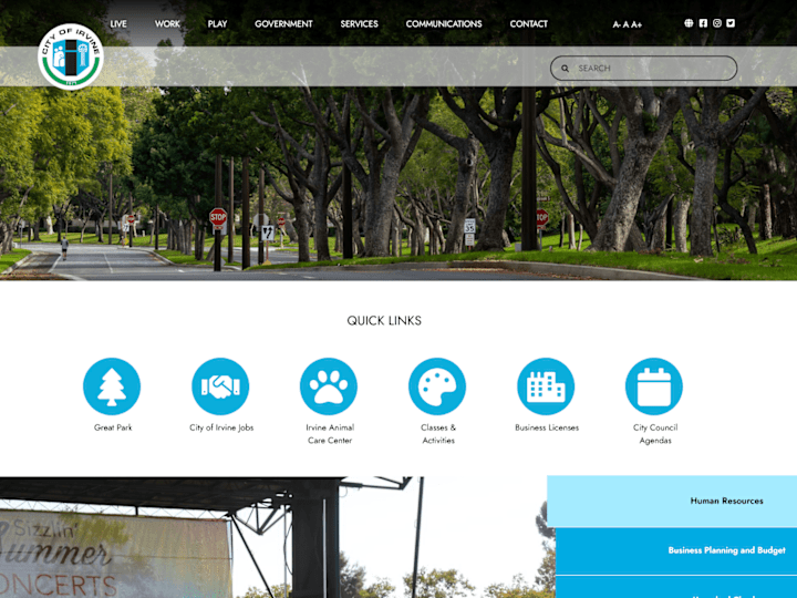 Cover image for City of Irvine - Drupal Web Portal