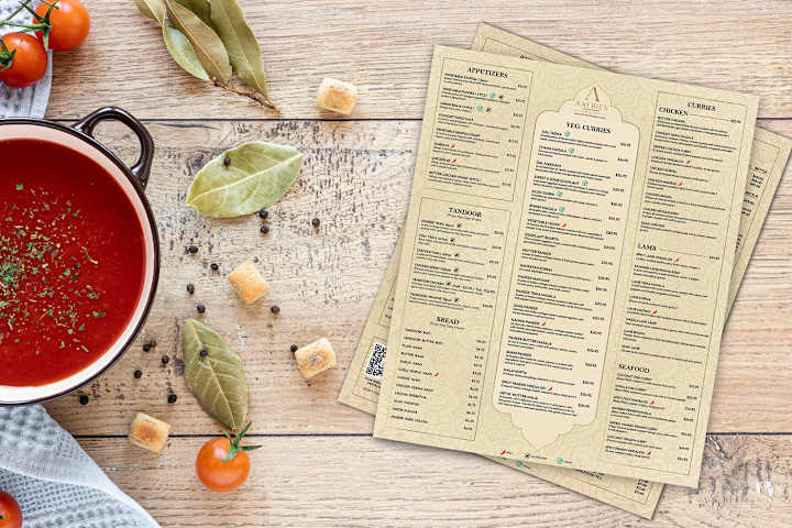 Cover image for Menu & Voucher Design- Aafrien (Freelance Work)