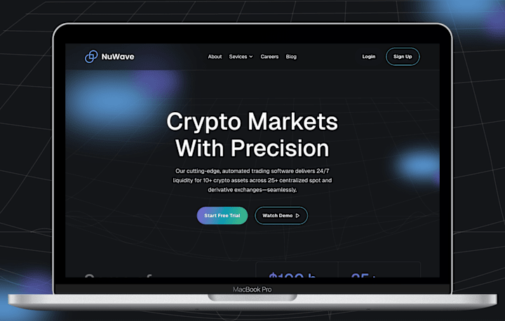 Cover image for NuWave - Crypto Landing Page