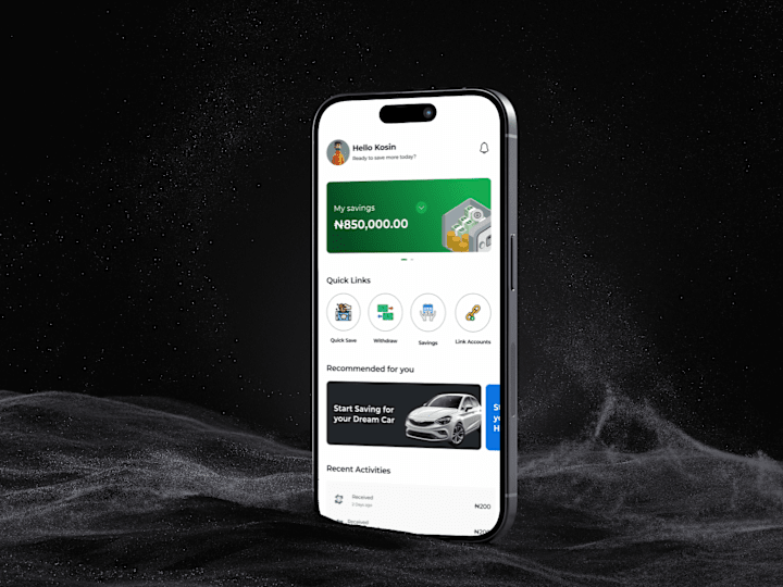Cover image for Saving Box Fintech App :: Behance