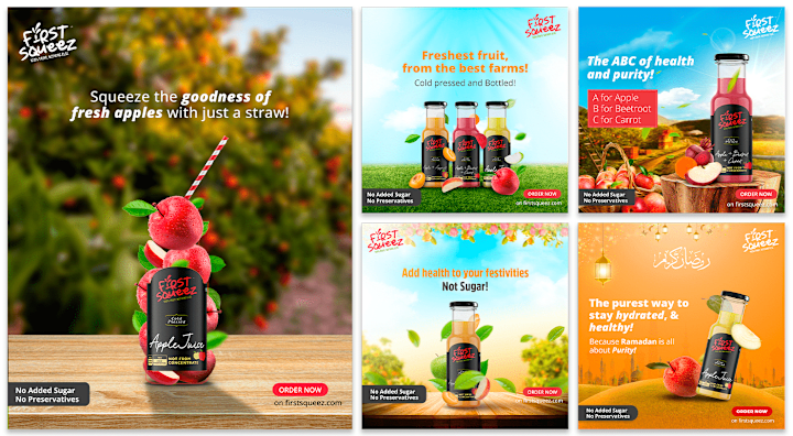 Cover image for Social Media Campaign - First Squeez Juice