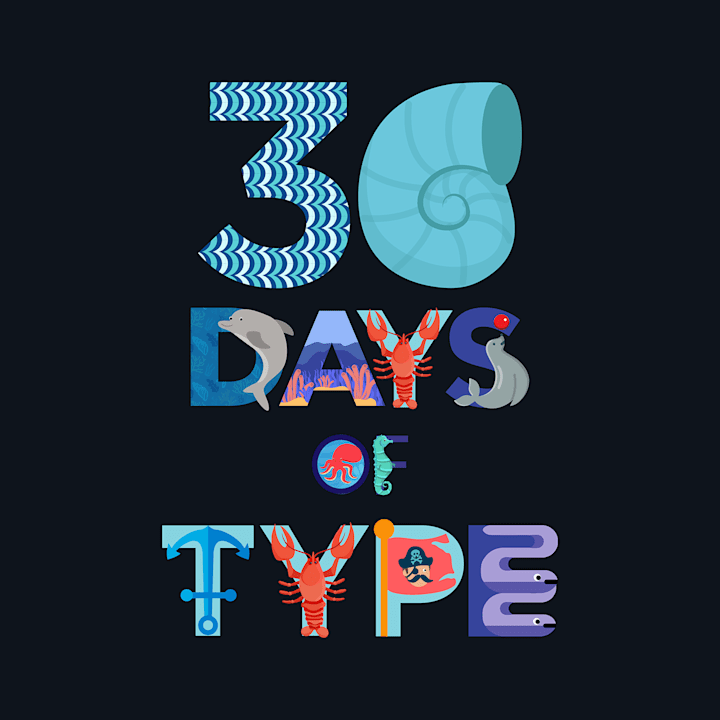 Cover image for 36 days of type on Behance
