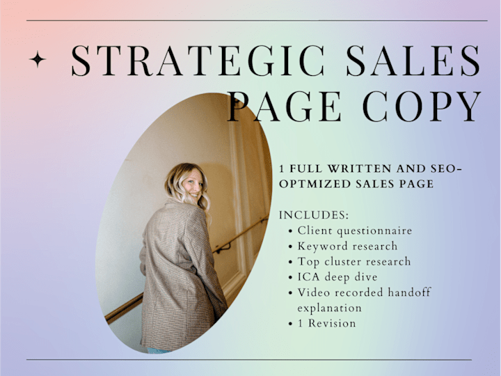 Cover image for SEO-Optimized Sales Page Copy for Your Offer