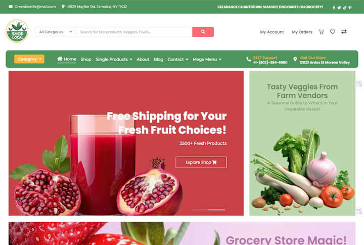 Cover image for Design online Grocery store using Woocommerce