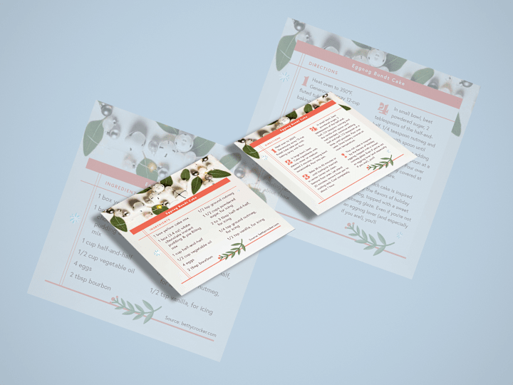 Cover image for Eggnog Bundt Cake Recipe Card