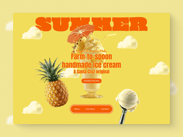 Cover image for Landing Page Design: Restaurant - Summer