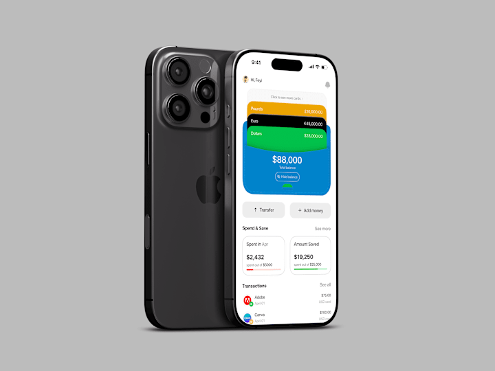 Cover image for Clean, Simple & User-Friendly Finance App UI/UX Design