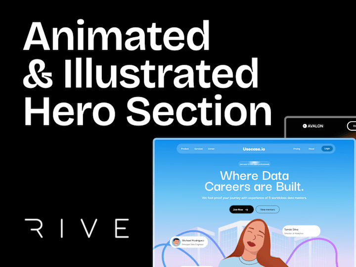 Cover image for Animated and Interactive Hero Section 