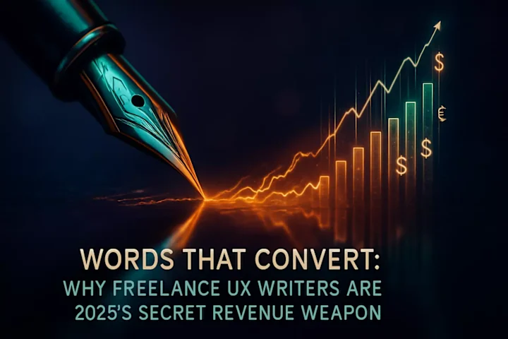 Cover image for Words That Convert: Why Freelance UX Writers Are 2025’s Secret Revenue Weapon