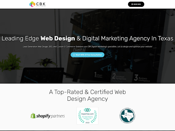 Cover image for CBK Digital Marketing: Web Design & SEO For San Antonio