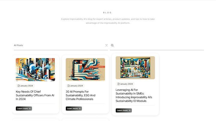Cover image for Improvability AI - Blog restructure