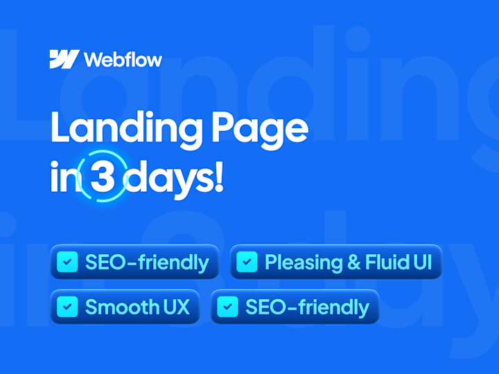 Cover image for Landing pages in days! Conversion + Quality + SEO-friendly.