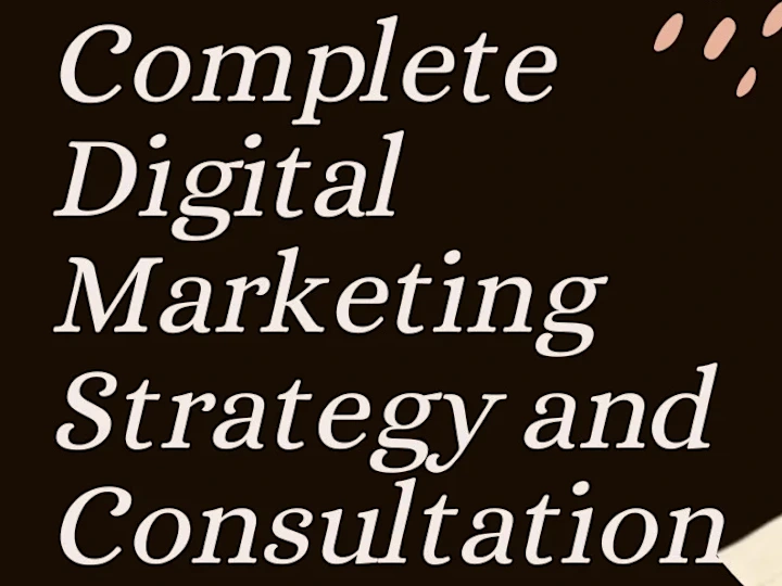 Cover image for I will consult you about your Digital Marketing Stratergy