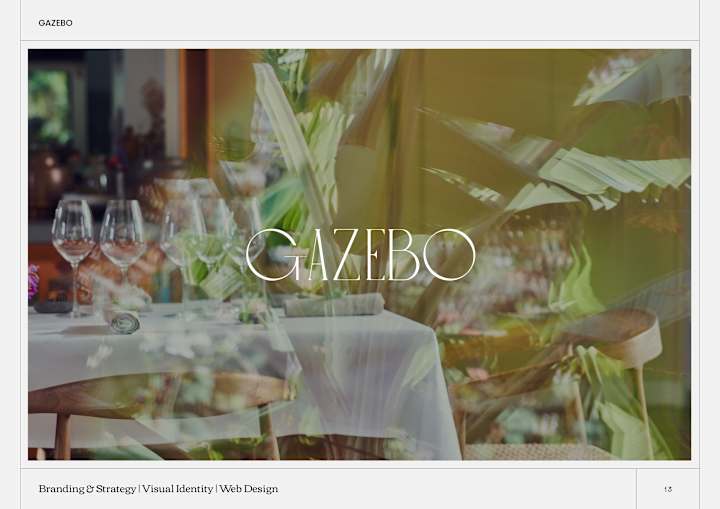 Cover image for Gazebo - unique dining experience