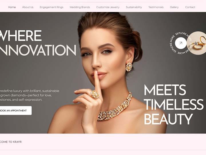 Cover image for Lab-Grown Diamond Jewelry Website Redesign