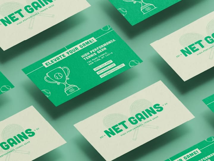 Cover image for Net Gains | Brand Identity Design | Tennis Shop 🎾 