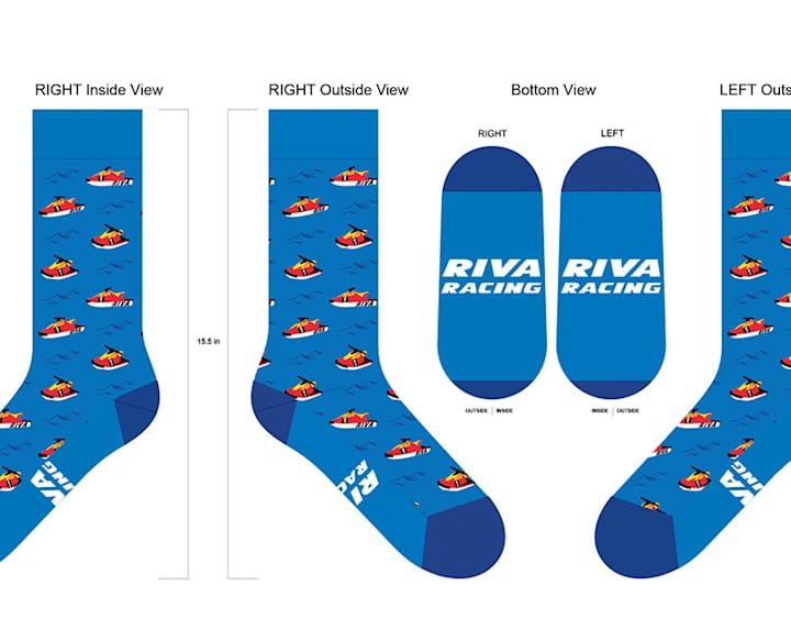 Cover image for RIVA Racing WaveBlaster Sock Design