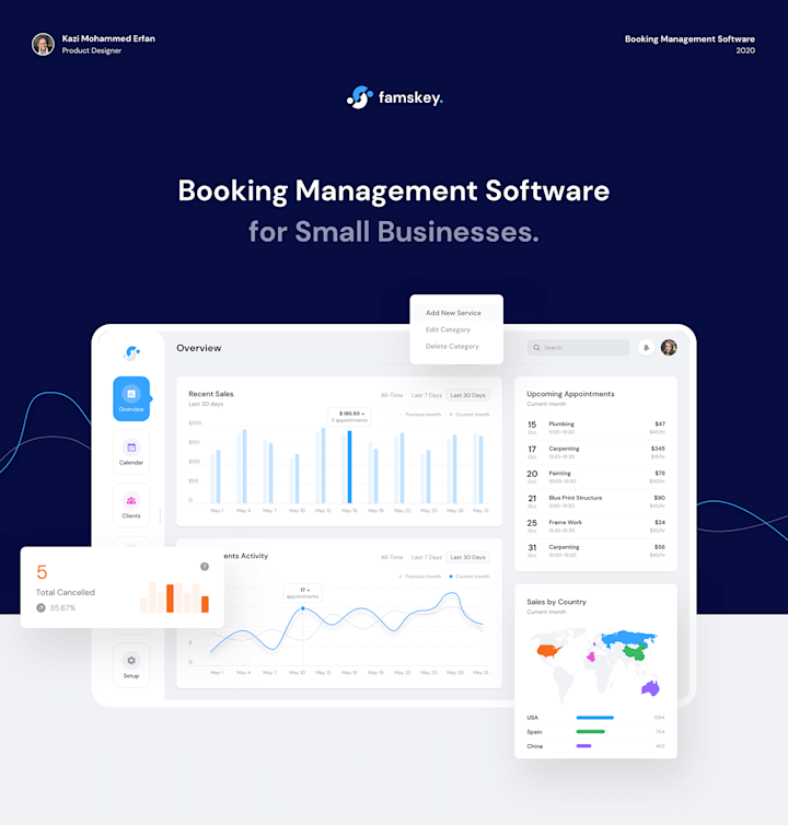 Cover image for Famskey | Booking Management Software