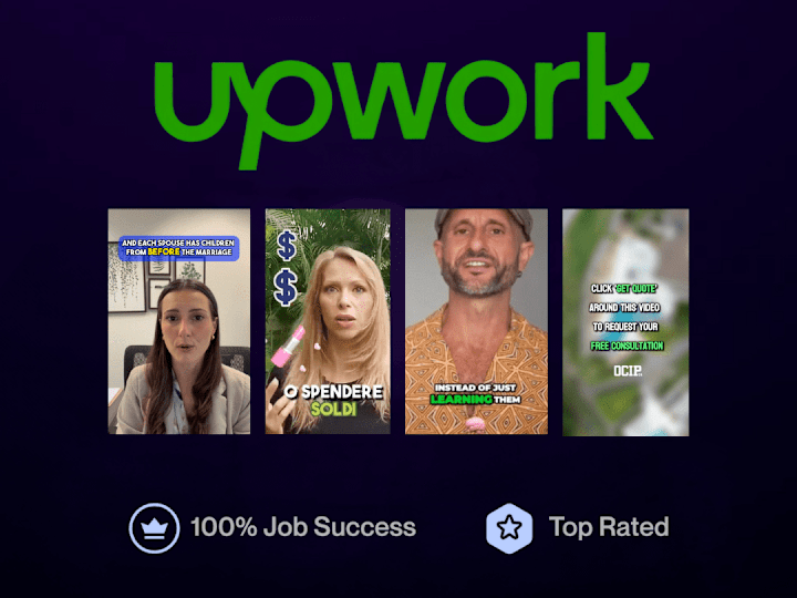 Cover image for Freelancer on UpWork - Video Editing 