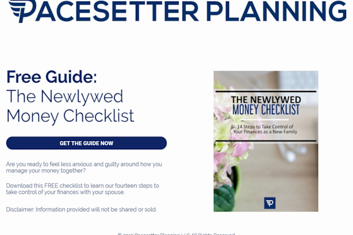 Cover image for Marketing Lead Page Design
