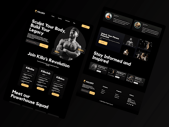 Cover image for Killofit | GYM Membership Website Design