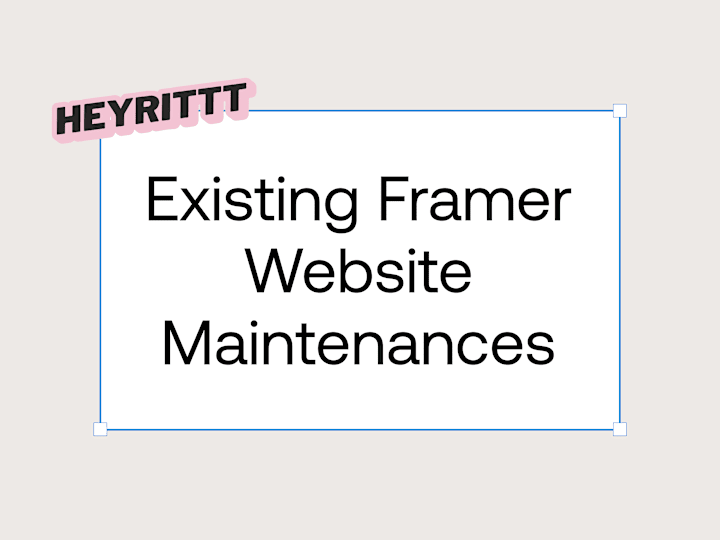 Cover image for Edits to an existing Framer Website