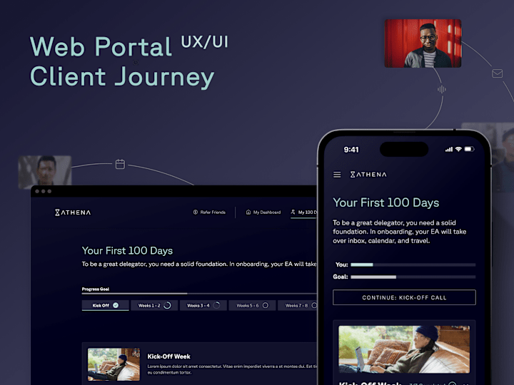 Cover image for 100 Day Onboarding Client Journey - UX Design