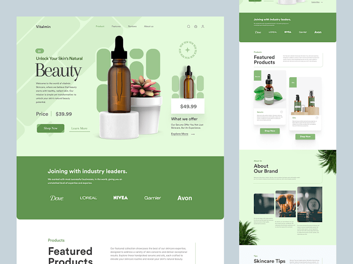 Cover image for Beauty Store Build on Shopify :: Behance