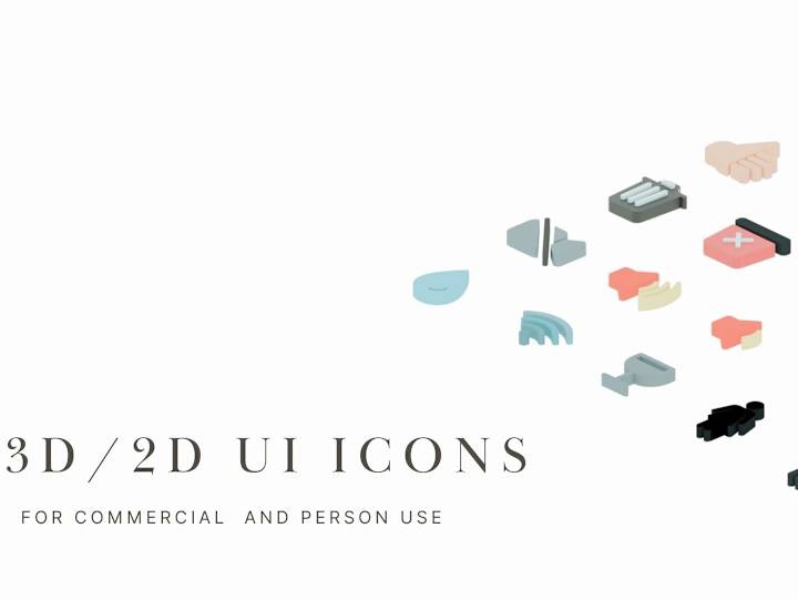 Cover image for 3d design asset icons