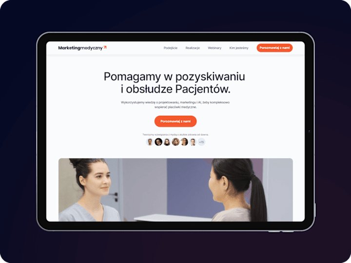 Cover image for Marketing medyczny - landing page for  medical industry