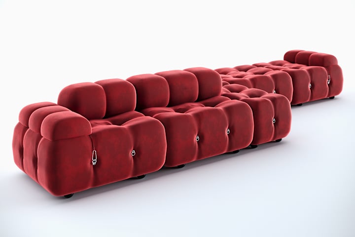 Cover image for B&B Italia - Camaleonda Mario Bellini Sofas 3D Model on Behance