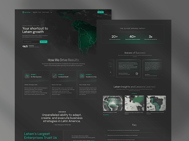 Cover image for Oliver Springs ID + Framer Landing Page