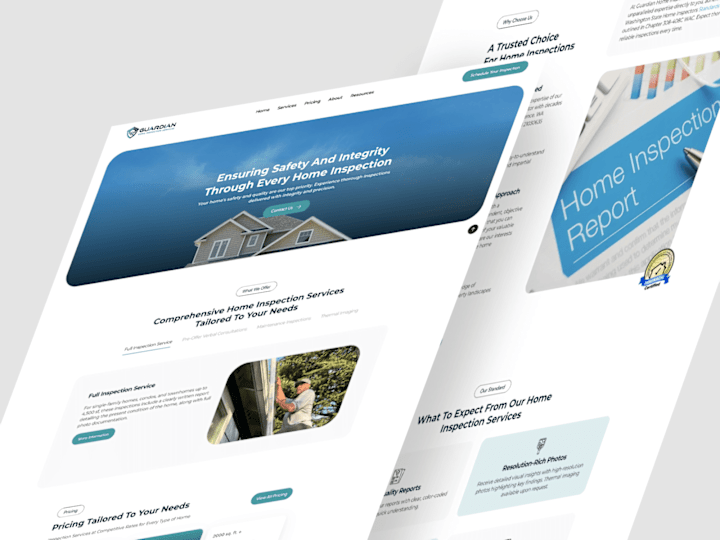 Cover image for Guardian Home Inspection | Framer Website & Logo Creation