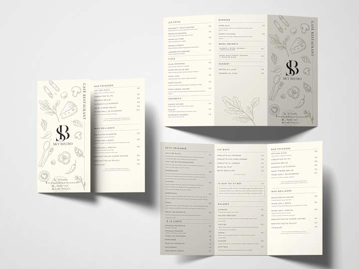 Cover image for Menu design