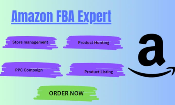 Cover image for I will be your Amazon FBA expert