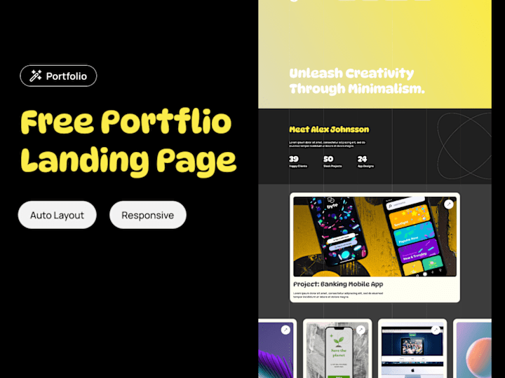 Cover image for Portfolio Landing Page UI