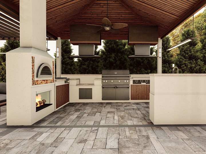 Cover image for Custom Outdoor Kitchen Design