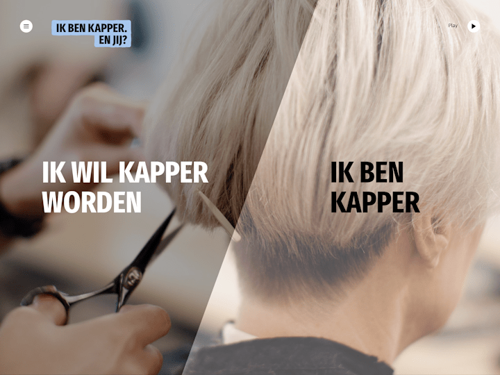 Cover image for Interactive Campaign Website for Hairdresser Platform