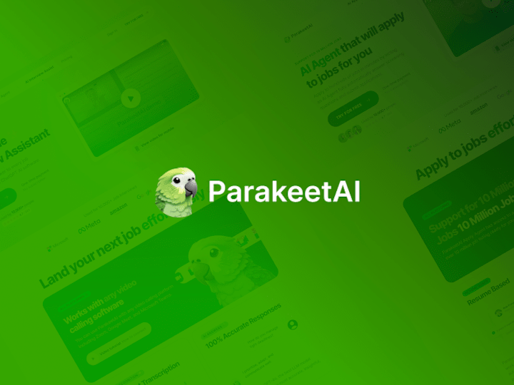 Cover image for ParakeetAI Website Redesign