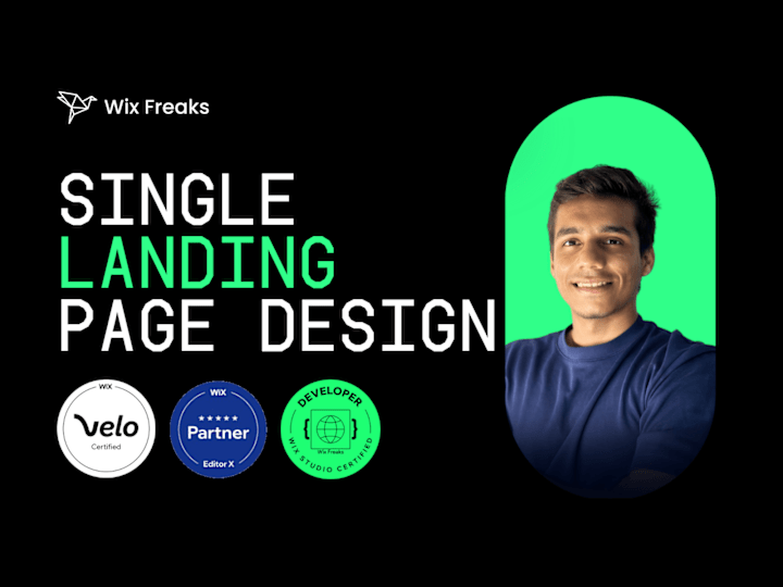 Cover image for Landing Page Design And Implementation On Wix Studio