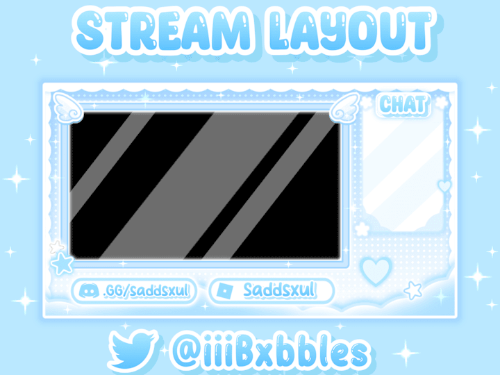 Cover image for 💫Pastel Blue Stream Layout ☄️