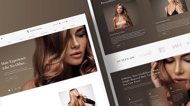 Cover image for Website Design - Hair Extensions e-commerce
