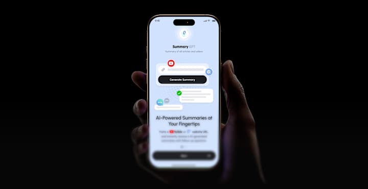 Cover image for Mobile App UI/UX Design with AI-Generated Summaries