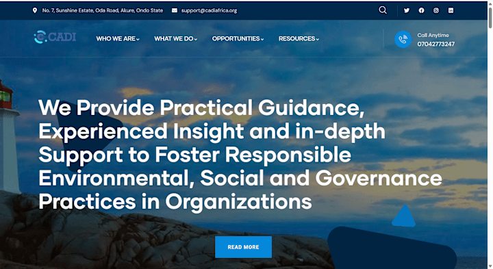 Cover image for Sustainability Advisory for CADI